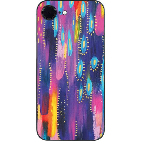 Kaleidoscope Brush Stroke by Etta Vee iPhone 16e Skin
